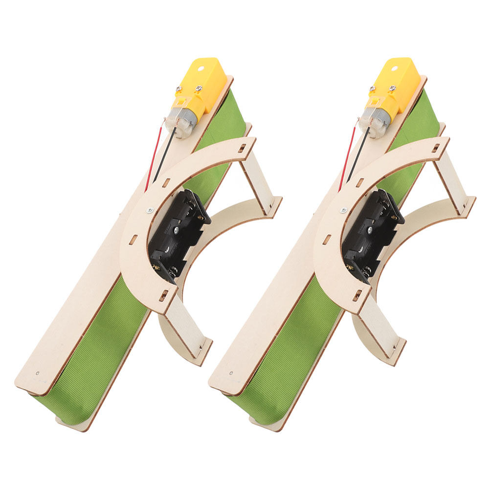 Science Kit - 2Pcs Electric Conveyor Belt Interactive DIY