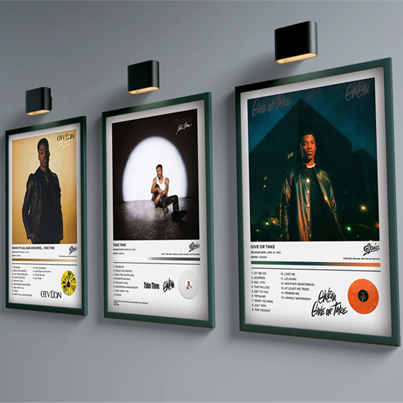 Star Map Poster - Pop rapper Music Album Cover Giveon