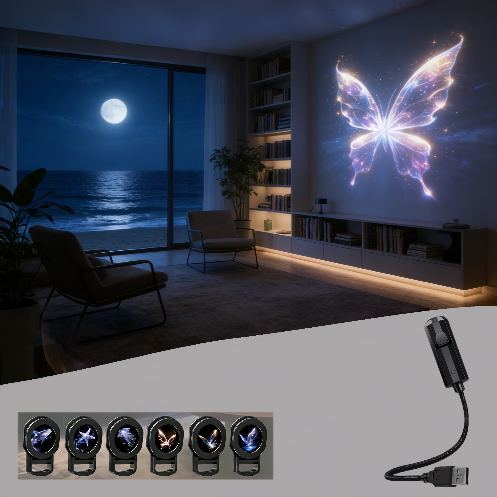 USB Butterfly & Jellyfish Star - Planetarium Projector Home avis et prix