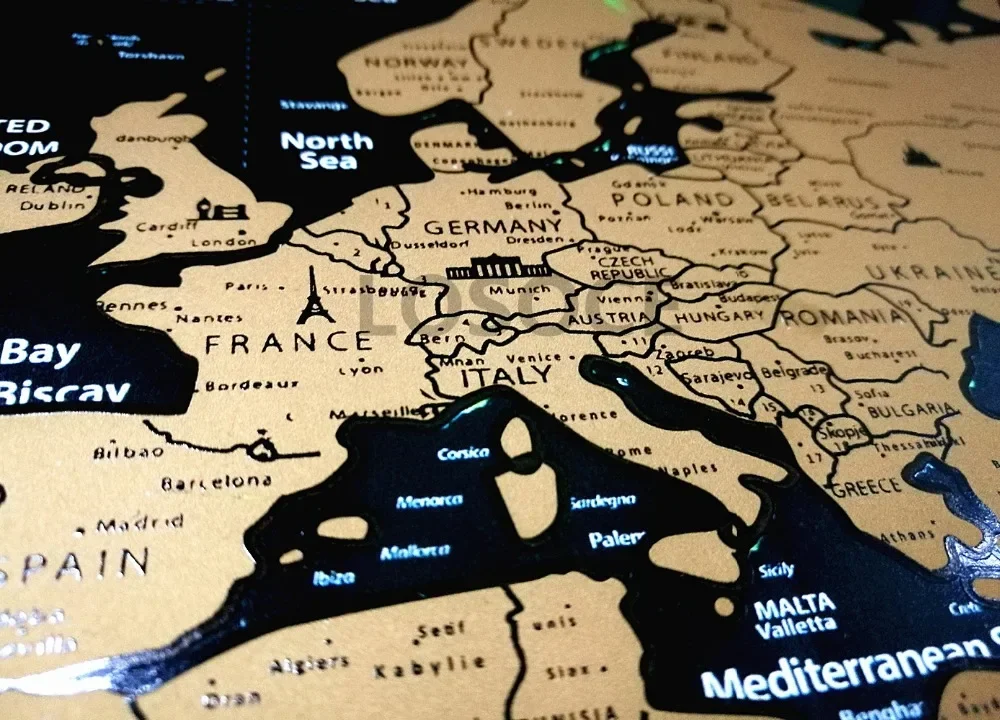New Deluxe Travel Scratch Worl - Star Map Poster avis et prix