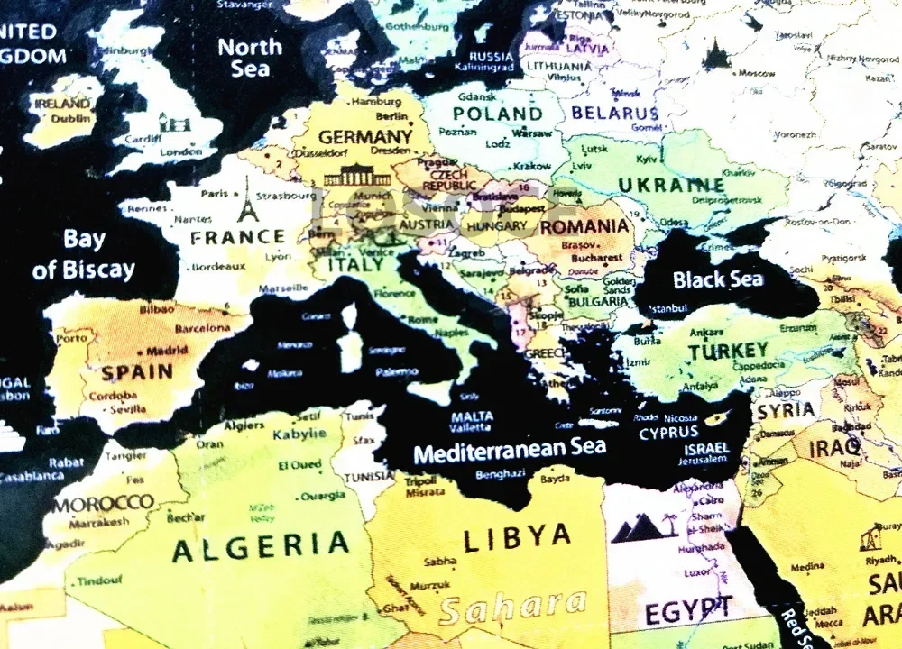 New Deluxe Travel Scratch Worl - Star Map Poster avis et prix