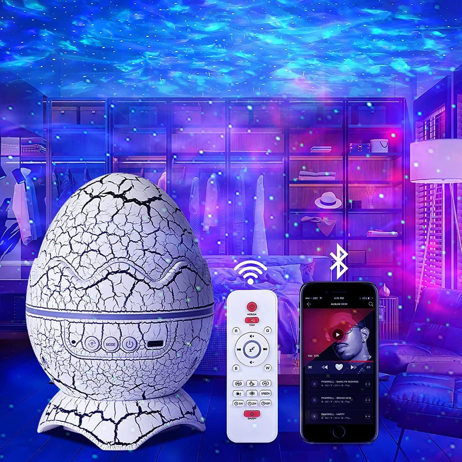 Dinosaur Egg Galaxy Projector  - Planetarium Projector Home avis et prix