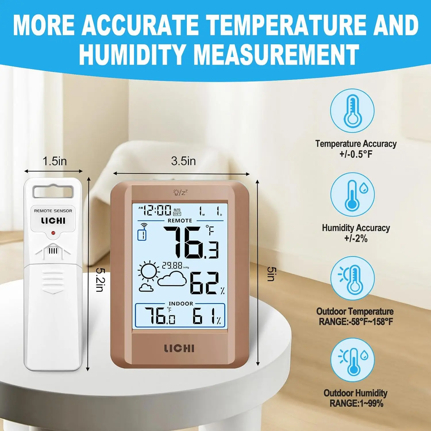 Wireless Weather Station With  - Weather Station Indoor avis et prix
