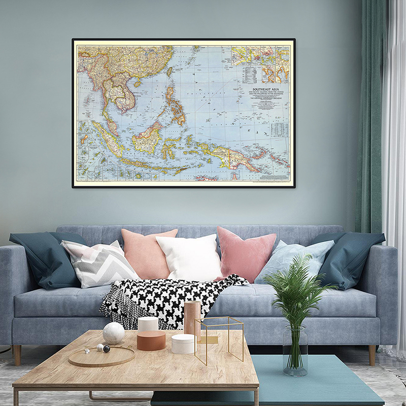 A2 Size World Map Detailed Sou - Star Map Poster avis et prix