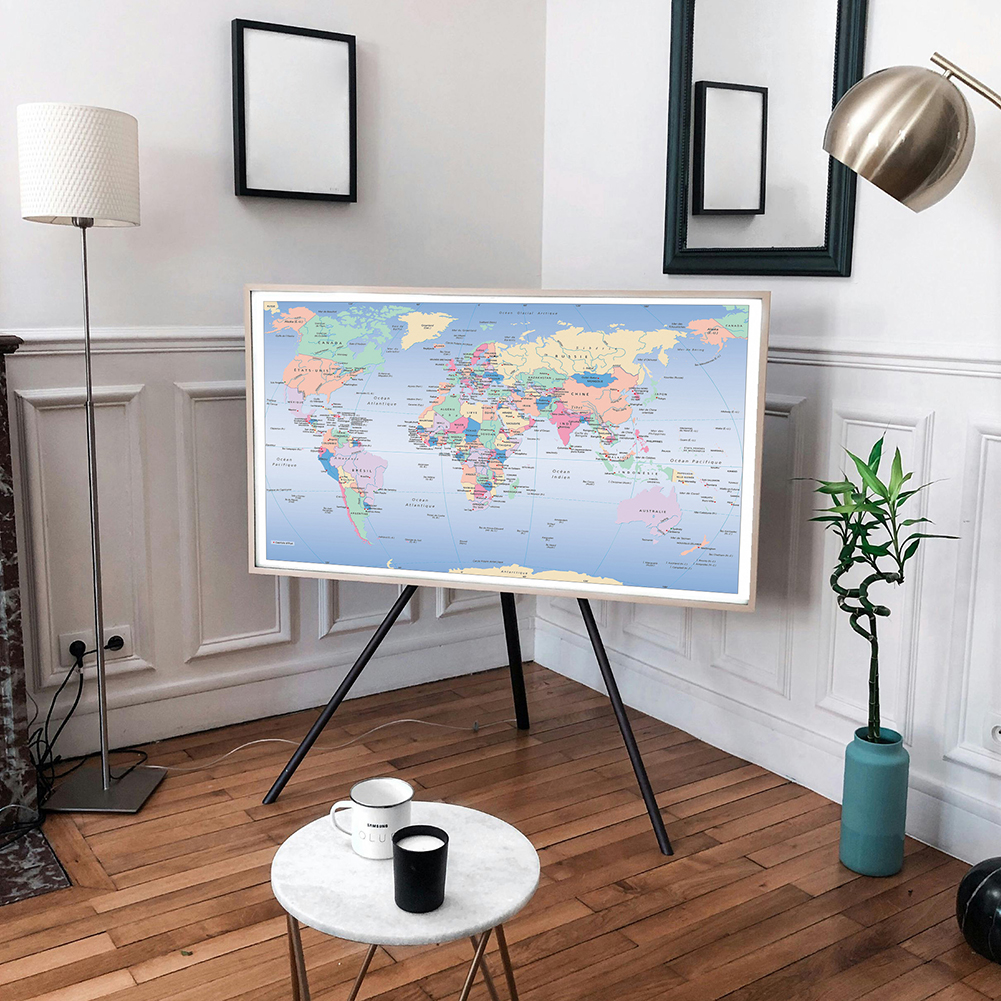 Unframed World Map French Lang - Star Map Poster avis et prix