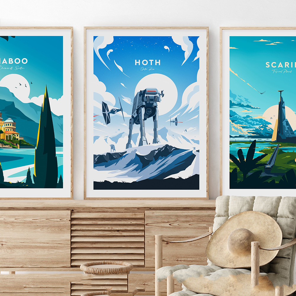 Minimalist Wars Movie Poster T - Star Map Poster avis et prix