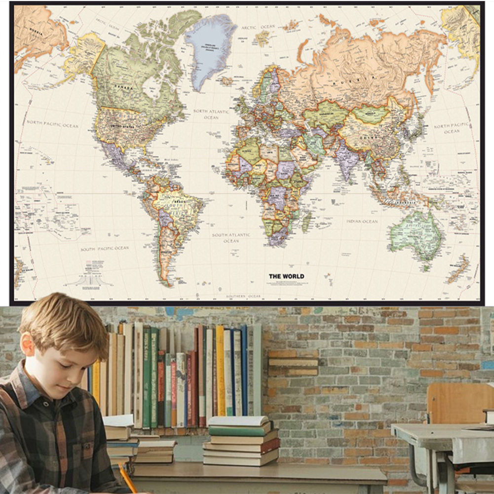 127x81cm/50x32inch Vintage Wor - Star Map Poster avis et prix