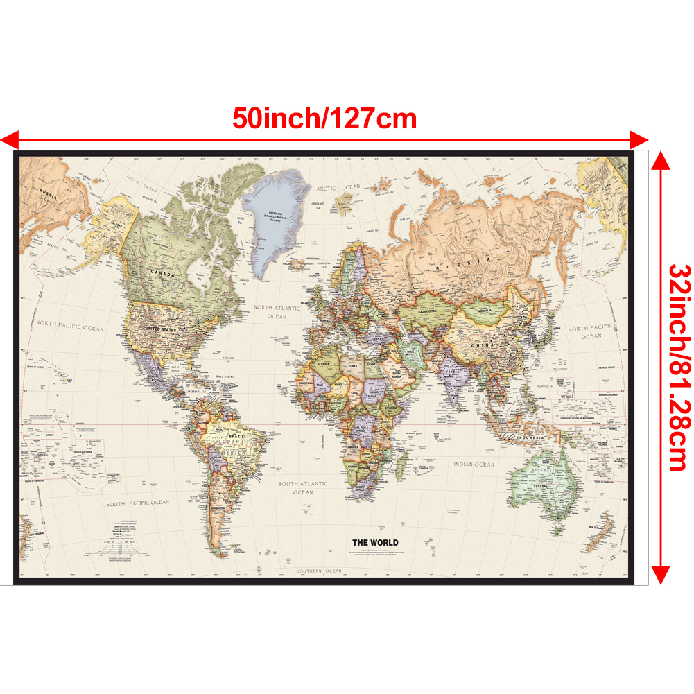 127x81cm/50x32inch Vintage Wor - Star Map Poster avis et prix