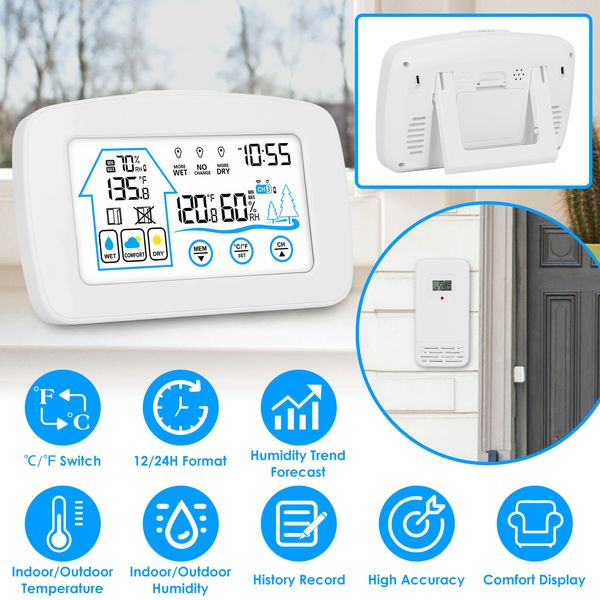 Wireless Weather Station with  - Weather Station Indoor avis et prix