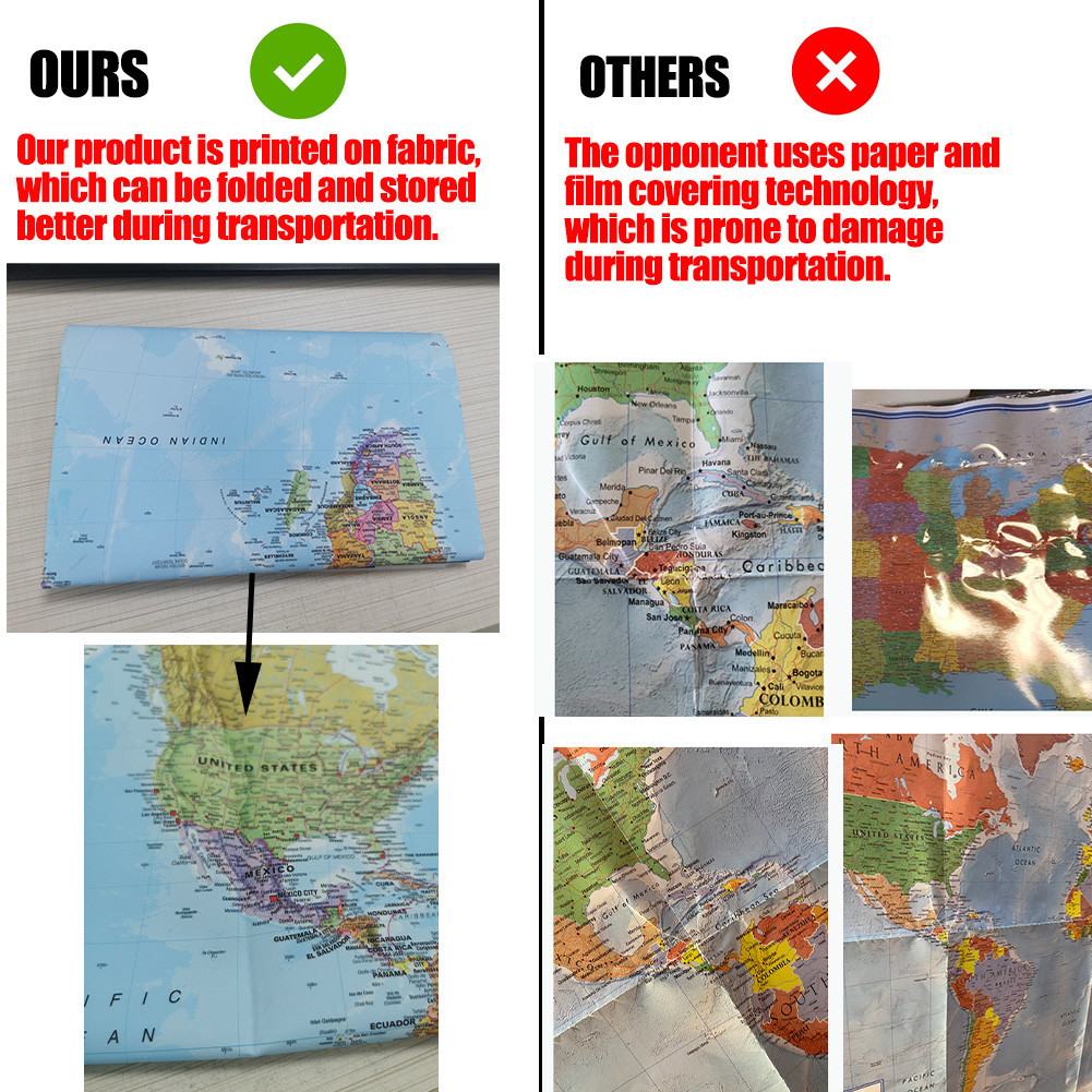 The World Map with National Fl - Star Map Poster avis et prix