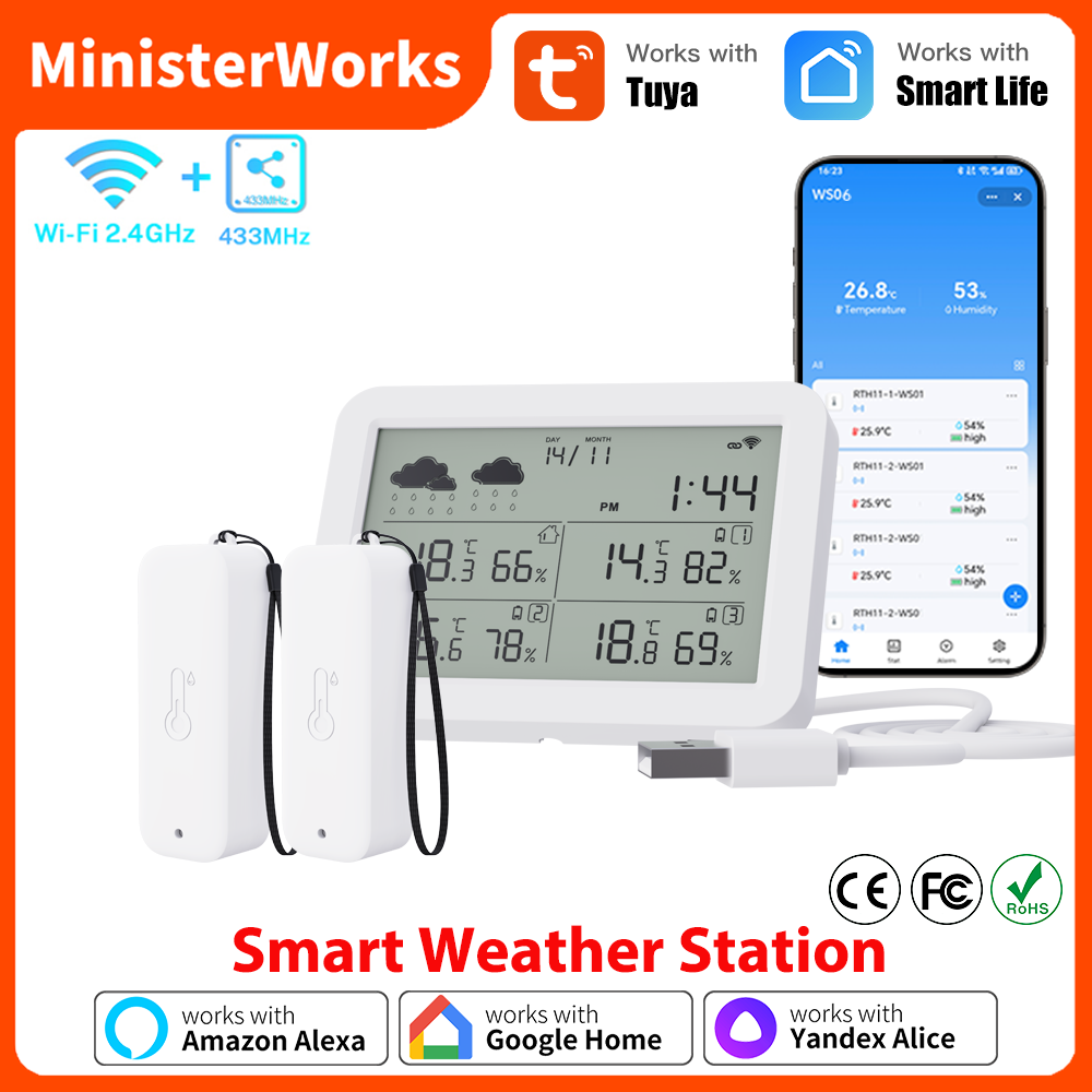 Tuya WiFi Weather Station RF43 - Weather Station Indoor avis et prix