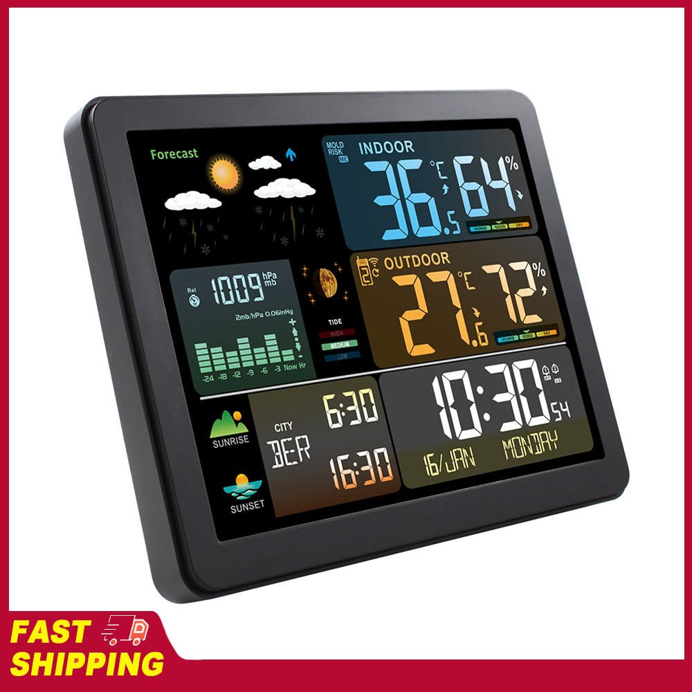 Multifunctional Large Color Sc - Weather Station Indoor avis et prix