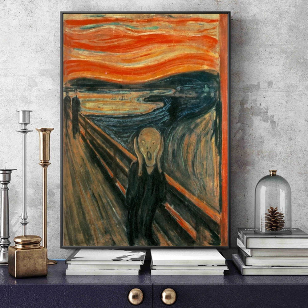 Edvard Munch The Scream Famous - Star Map Poster avis et prix