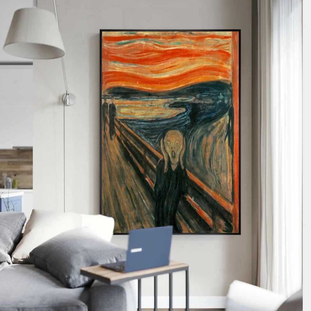 Edvard Munch The Scream Famous - Star Map Poster avis et prix