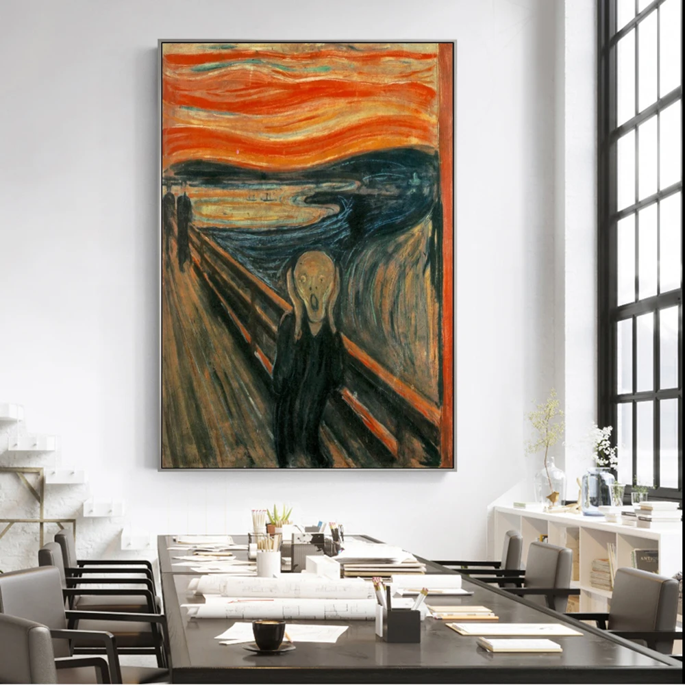 Edvard Munch The Scream Famous - Star Map Poster avis et prix