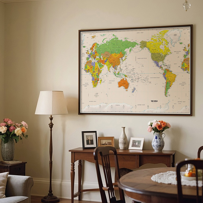 Wall Map,Polyester,World Map W - Star Map Poster avis et prix