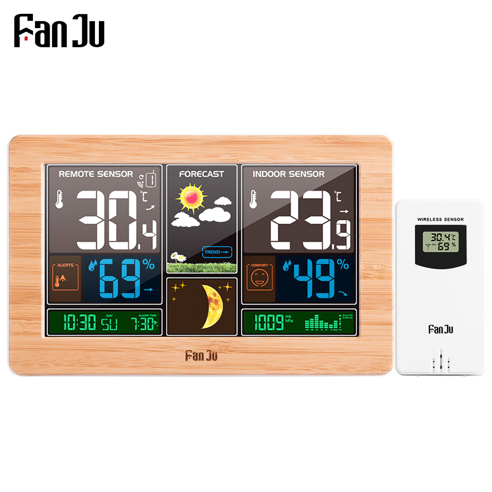 FanJu FJ3378 Digital Alarm Clo - Weather Station Indoor avis et prix
