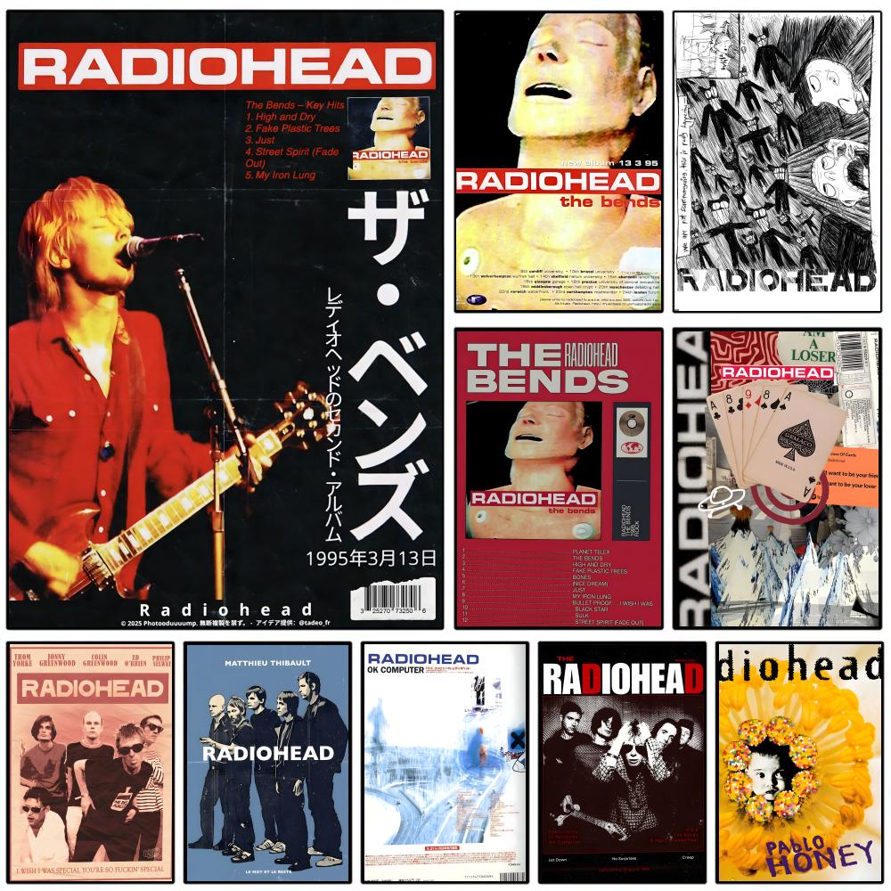 Rock Band Characters Radiohead - Star Map Poster avis et prix