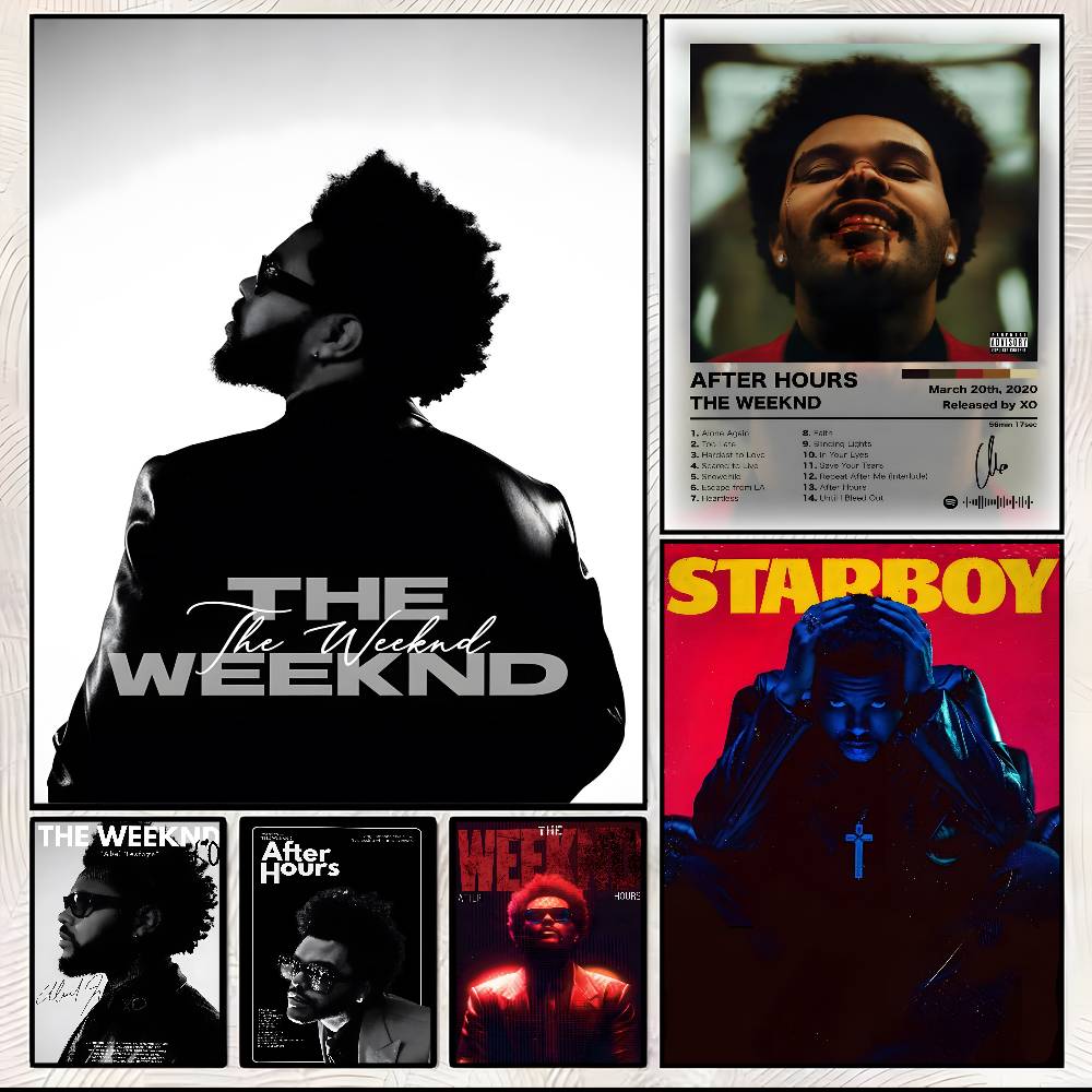 Singer T-The weeknd Poster art - Star Map Poster avis et prix