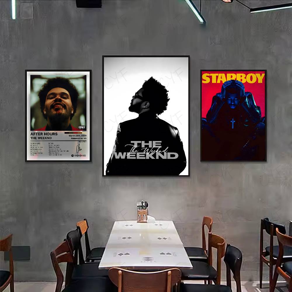 Singer T-The weeknd Poster art - Star Map Poster avis et prix