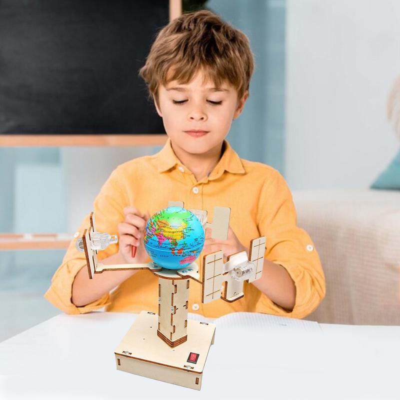 Wooden Satellite Model Making  - Science Project Toys Making avis et prix